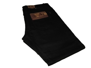 DUŻE SPODNIE męskie jeansy czarne W54 140-142 cm