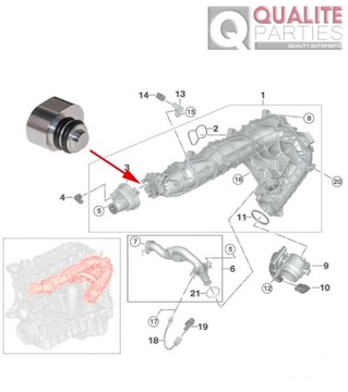 ПРОБКА ВПУСКНОГО ПАТРУБКА BMW E90 E91 E92 E93 N57