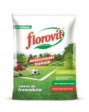 NAWÓZ NA TRAWNIK Z MCHEM FLOROVIT 10 KG MISTRZOWSKI