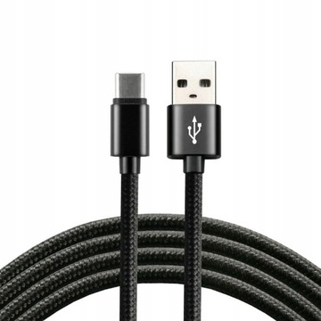 Mocny szybki kabel przewód USB USB-C Typ-C QC 3A everActive CBB-2CB 2m