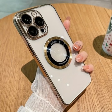 Магнитный чехол с графическим принтом для IPhone 15 14 13 12 11 X