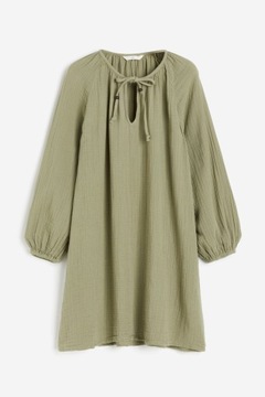 H&M Tunikowa sukienka zieleń khaki rozmiar L