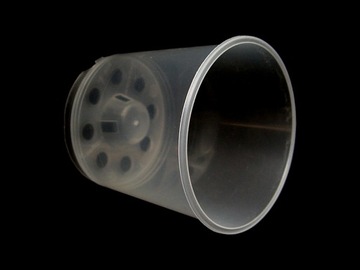 Przeźroczysta bezbarwna doniczka do storczyka orchidei 9cm NL 2szt