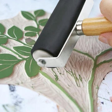 3 шт. Печатный валик Деревянная графика.