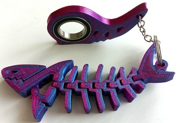Keyspinner Keyrambit + Shark TikTok Key -брелок MIDNIGHT