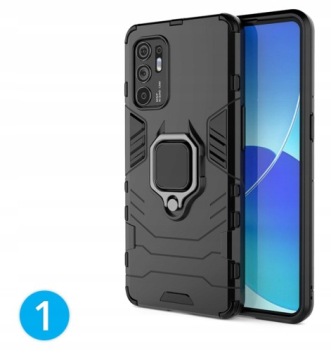 Задний держатель ARMOR RING CASE GLASS 9H для Oppo Reno 5Z 5G / Reno5 с