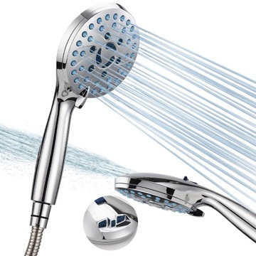 Bathroom shower head 10-speed 5-mode Booster with spray gun 1.5m hose