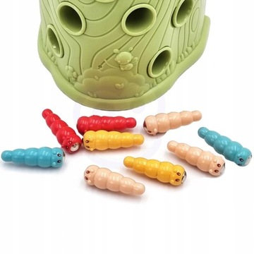 ИГРА НА МАГНИТНЫЕ НАВЫКИ «Поймай червяка, покорми птицу» для 2 детей