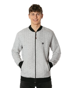 Sportowa Bluza Męska Rozsuwana Bomberka 6486-4 3XL