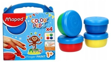 Пальчиковая краска для детей Colorpeps 4 цвета Maped