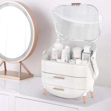 Портативный органайзер для макияжа для косметических кистей, туалетный столик для спальни