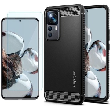 Etui SZKŁO do Xiaomi 12T /Pro, SPIGEN Rugged Case