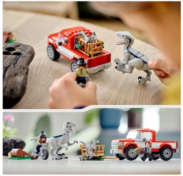 LEGO Jurassic World 76946: Поимка велоцирапторов Блю и Беты