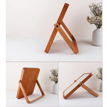 ДЕРЕВЯННОЕ ПОДВЕСНОЕ КОСМЕТИЧЕСКОЕ ЗЕРКАЛО ДЛЯ МАРИЛЬНОГО ПЛАТЬЯ