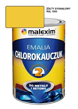 Emalia chlorokauczuk 10L ŻÓŁTY SYGNAŁOWY 1003