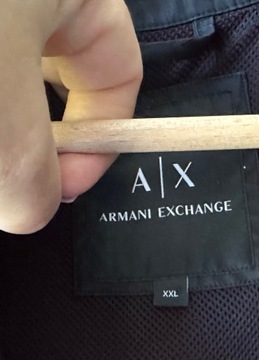 ARMANI AX ultra lekka kurtka męska logo XXL