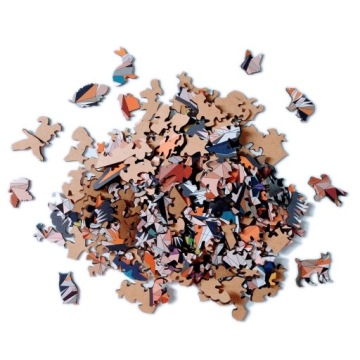 Пазл рысь 200 деталей Деревянный пазл