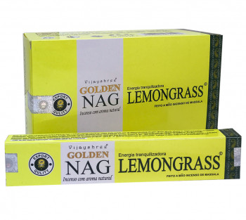 Kadzidełka GOLDEN NAG LEMONGRASS naturalne nietoksyczne trawa cytrynowa