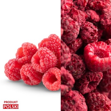 MALINY LIOFILIZOWANE CAŁE | PYSZNE & 100% NATURALNE 200G