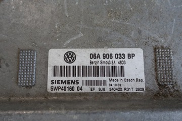 VW NEW BEETLE 1.6 JEDNOTKA MOTORU ŘÍZENÍ ECU