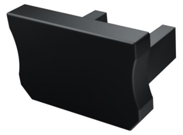 Боковая заглушка черная для алюминиевых профилей типа X LUMINES - без отверстия