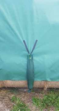 Защитная плита 12м х 25м + липучка + утяжеленные сумки