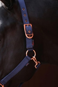 Классный недоуздок для лошади, темно-синий, размер. Полный, Ковальеро