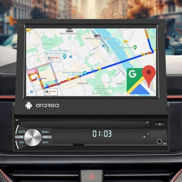 АВТОМОБИЛЬНОЕ РАДИО 1 DIN ANDROID 13 GPS USB WIFI DAB + 2 ГБ ОЗУ MIRROR LINK