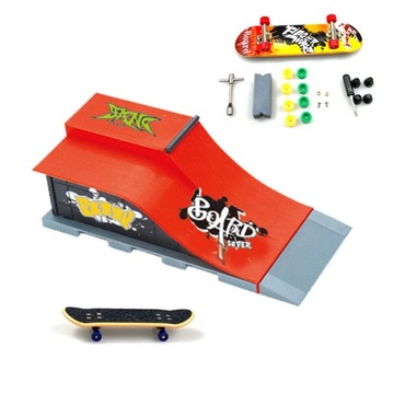 FINGERBOARD FINGER SKATEBOARD RAMP SKATEPARK РЕГУЛИРУЕМЫЕ КОЛЕСА + АКСЕССУАРЫ