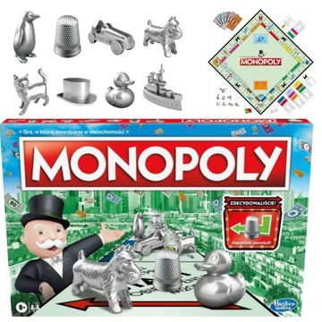 Gra planszowa Hasbro Monopoly Classic POLSKA wersja NAPARSTEK