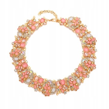 Vintage Choker Bib Naszyjnik z wisiorkiem