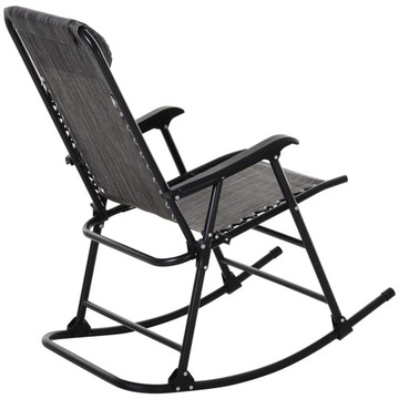 СКЛАДНОЕ КРЕСЛО-КАЧАЛКА, серый Outsunny