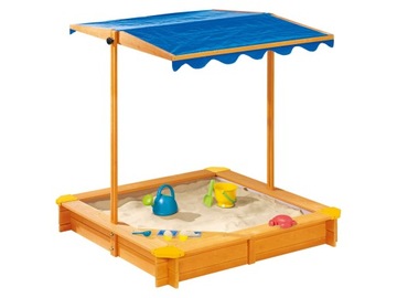 PIASKOWNICA DREWNIANA Z REGULOWANYM DASZKIEM PLAYTIVE