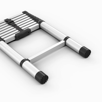 ТЕЛЕСКОПИЧЕСКАЯ АЛЮМИНИЕВАЯ ЛЕСТНИЦА, СКЛАДНАЯ, 2,6М, 9 КОВРИКОВ, ToolBEST