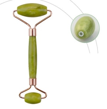 WAŁEK I PŁYTKA Z JADEITU DO MASAŻU TWARZY PUDEŁKO