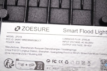 4310 2 СВЕТОДИОДНЫЕ ЛАМПЫ 50 Вт RGBCW 2700 лм 2 ШТ. SMART IP66 ZOESURE ZF319