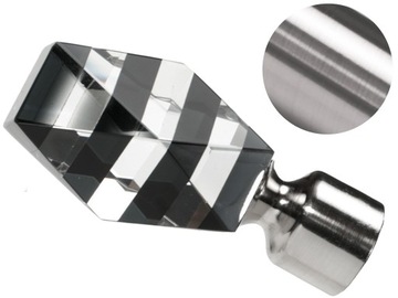 19 mm ZEBRA zakończenie do karnisza STAL