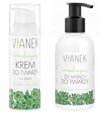 VIANEK ZESTAW NORMALIZUJĄCY KREM DZIEŃ +ŻEL MYJĄCY