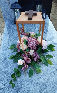 Украшение могилы Кладбище Искусственные цветы 3