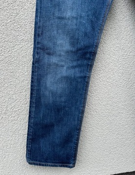 Armani Jeans W32 granatowe spodnie jeansowe J06 slim