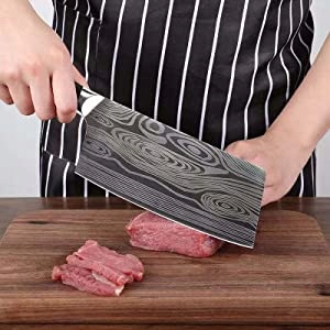 Theexecva Профессиональный китайский нож для мяса
