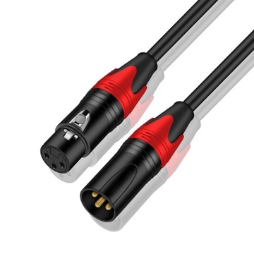 Микрофонный кабель XLR, кабель XLR «папа» — XLR «мама», XLR, 3 контакта, 0,3 м