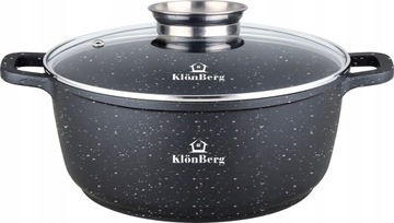 GARNEK MARMURKOWY BRYTFANNA NIEPRZYWIERAJĄCA NON - STICK 18CM 1,7L KlönBerg