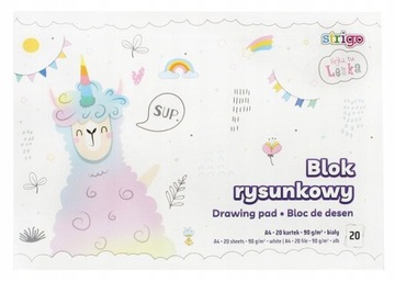 BLOK RYSUNKOWY Lama 20 kartek A4