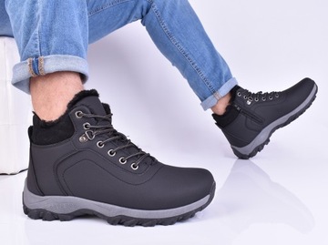 МУЖСКАЯ ЗИМНЯЯ ОБУВЬ, ОЧЕНЬ ТЕПЛАЯ, СНЕЖНЫЕ БОТИНКИ, УТЕПЛЕННЫЕ МЕХОМ, НА МОЛНИИ