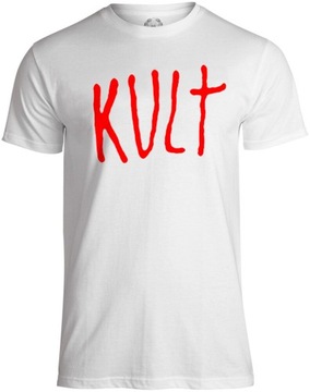 koszulka KULT - LOGO (BIAŁA) [S]