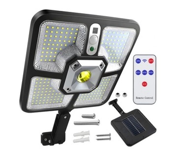 Lampa uliczna 600 W 7600 lm zasilanie solarne