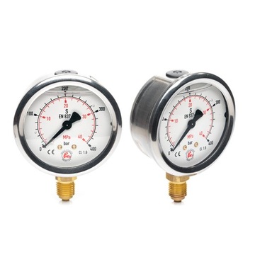 Manometr glicerynowy dolny G1/4 DN63 0-400 bar