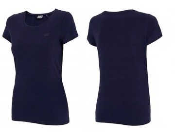 KOSZULKA DAMSKA T-SHIRT 4F TSD350 BAWEŁNIANA XS
