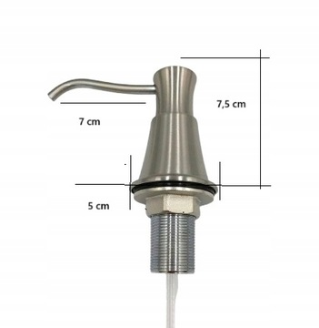 Bateria Trójdrożna do Filtra Retro INOX - MOSIĘŻNA WYLEWKA WW DOZOWNIK